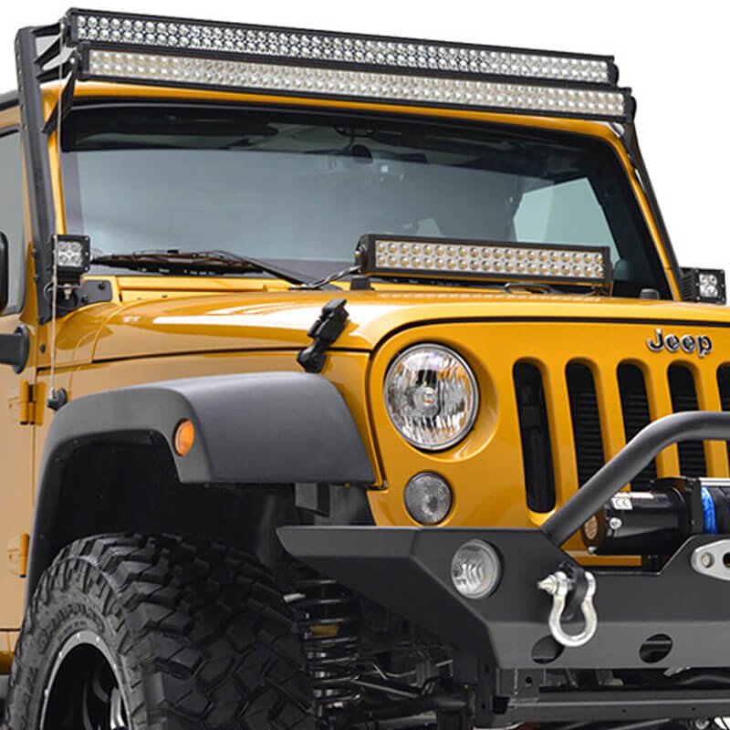 Paramount Automotive (51-0469): Double 50” LED Light Bar Mount Kit for  '07-'16 Jeep Wrangler JK – Total Truck Centers News