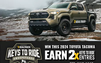 Double Your Entries to Win Keys to Ride!